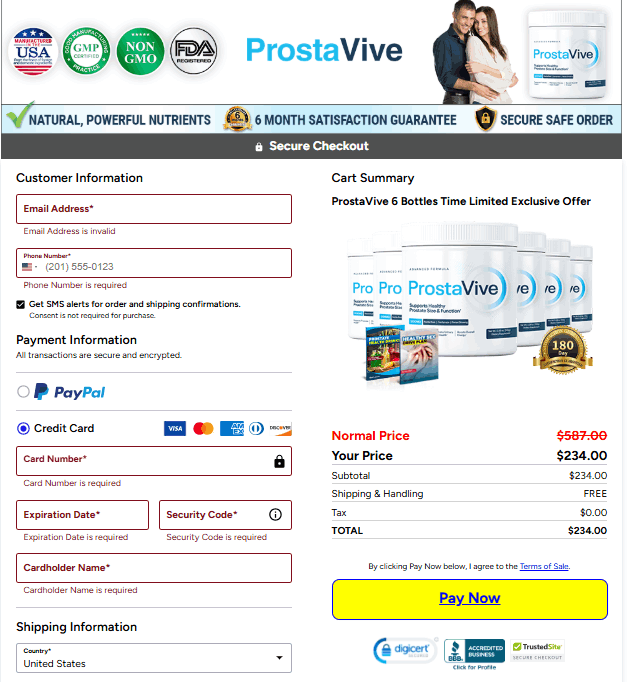 Prostavive-Secure-Checkout